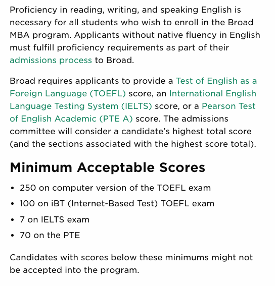 yale phd toefl requirement